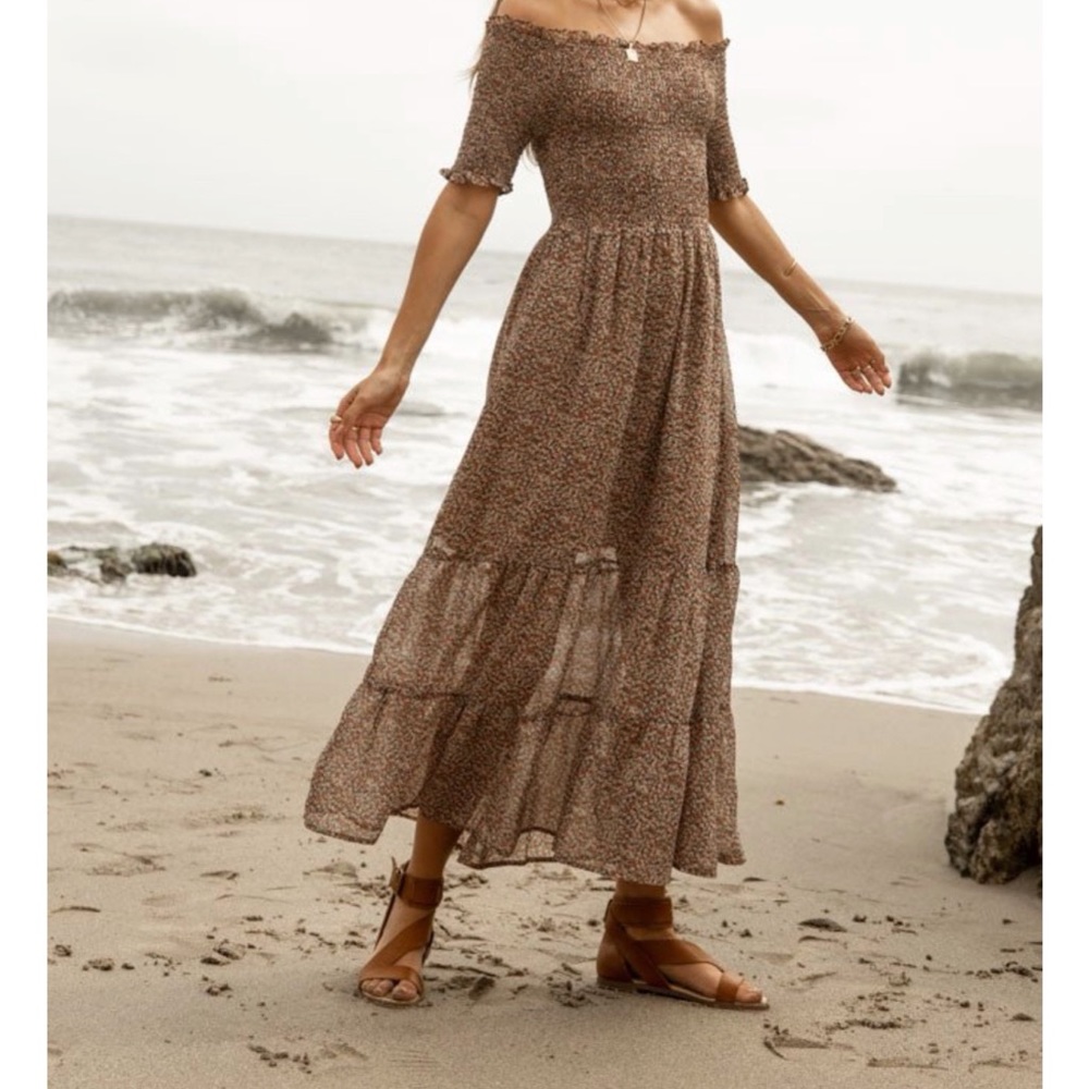 Floral smocked dress